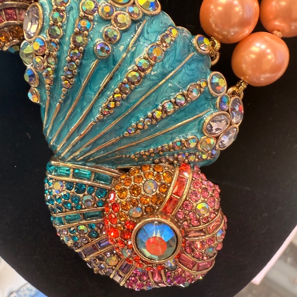 Heidi Daus Pink Pearls and Seashells Necklace - Picture 3 of 7